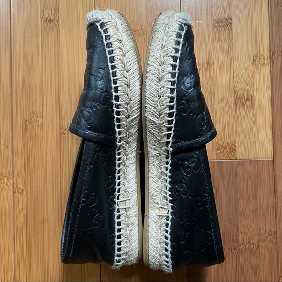 100% AUTHENTIC GUCCI Logo Espadrilles SIZE: 4 - Picture 7 of 14